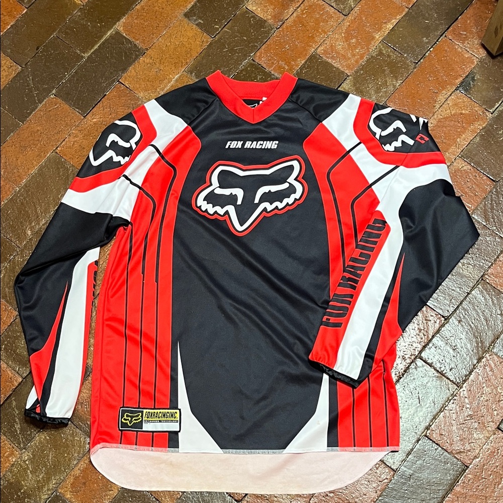 Vintage FOXRACING motocross technology, long sleeve size large jersey